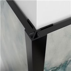 Profilé en L Kinewall Design KINWALL202LSNIG 202 cm Noir intense grainé