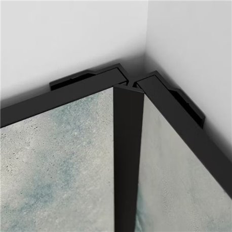 Profilé en L Kinewall Design KINWALL202LNIG 202 cm Noir intense grainé