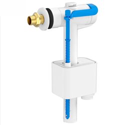 Pack mécanisme WC avec flotteur latéral, bouton, joint et fixations