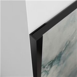 Lot de 2 profilés en U Kinewall Design KINWALL202UNIG 202 cm Noir intense grainé