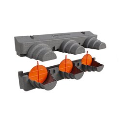 Lot de 3 volets de réglage de débit d'air Ø 200 mm VRD3XS