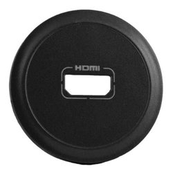 Enjoliveur Celiane pour prise audio et video HDMI finition graphite 067816