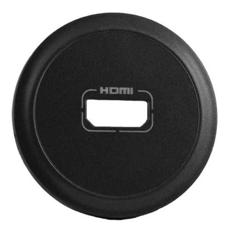 Enjoliveur Celiane pour prise audio et video HDMI finition graphite 067816