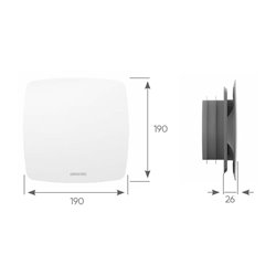 Bouche Line réglable Ø125 mm manchon placo réglable