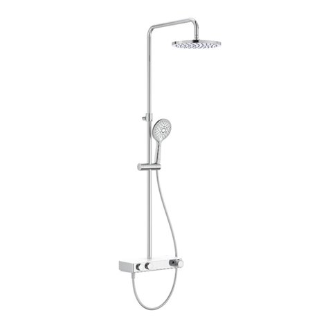 Colonne de douche Index-T Switch Chromée H 780-1130 mm 2 voies thermostatique