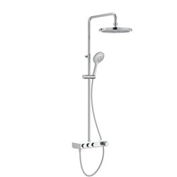 Colonne de douche Index-T Switch Chromée H 1050 mm 3 voies thermostatique
