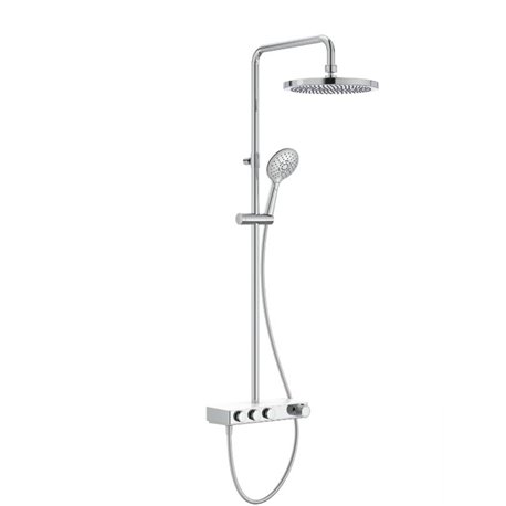 Colonne de douche Index-T Switch Chromée H 1050 mm 3 voies thermostatique