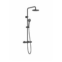 Colonne de douche Victoria-T noir mat H 800-1175 mm thermostatique