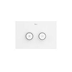 Plaque de déclenchement PL10 One Double Blanc