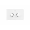 Plaque de déclenchement PL10 One Double Blanc