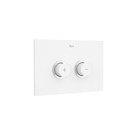 Plaque de déclenchement PL10 One Double Blanc