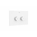 Plaque de déclenchement PL10 One Double Blanc
