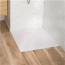 Receveur de douche Kinecity 80x80 cm aspect pierre