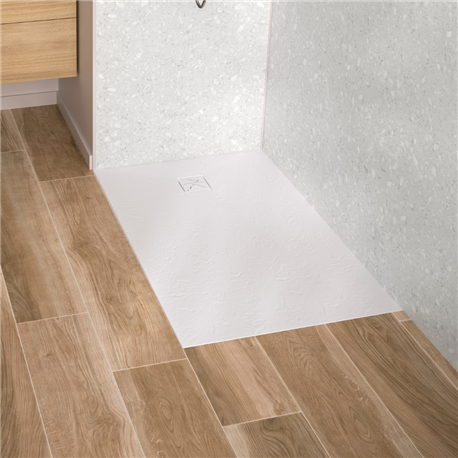 Receveur de douche Kinecity 140x90 cm aspect pierre