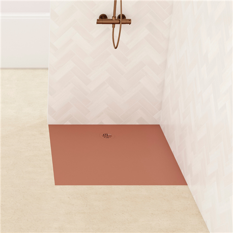 Receveur de douche Kinesurf Nova 80x80 cm terracotta mat Receveur de douche Kinesurf Nova 80x80 cm terracotta mat