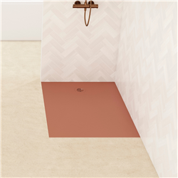 Receveur de douche Kinesurf Nova 140x80 cm terracotta mat