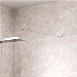Barre de renfort droite pour paroi Solo Design ou Solo Design+ inox brossé