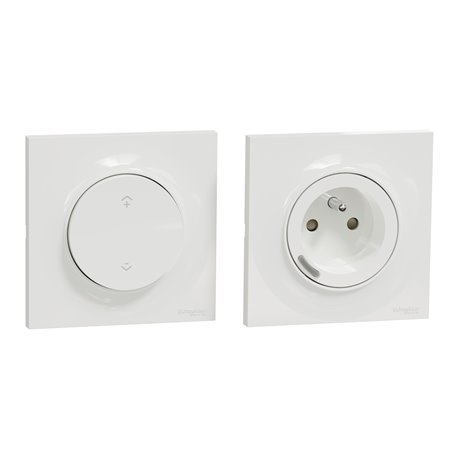 Kit commande sans fils et prise connectée zigbee 3.0 Wiser Odace S520559K Kit commande sans fils et prise connectée zigbee 3.0 Wiser Odace S520559K
