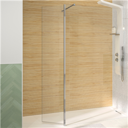 Volet pivotant pour paroi walk-in Solo Design 6 chromé