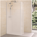 Volet pivotant de douche Solo 6+ gauche sérigraphie Cosmos 35 cm pour paroi walk-in Solo 6+ Blanc