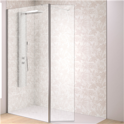 Volet pivotant 45 cm pour paroi Solo Design inox brossé verre tissage