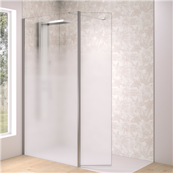 Volet pivotant 45 cm pour paroi Solo Design inox brossé verre cosmos XL à gauche