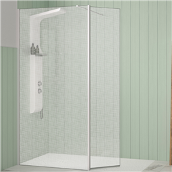 Volet pivotant 45 cm pour paroi Solo Design blanc grainé verre tissage