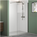 Paroi de douche Solo Design transparent 120 cm H200 cm profilé graphite brossé