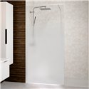 Paroi de douche Solo Design+ sérigraphie cosmos XL 120 cm H200 cm Profilé blanc grainé profilé à gauche