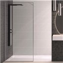 Paroi de douche Solo Design+ transparent 90 cm H200 cm Profilé inox brossé