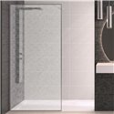 Paroi de douche Solo Design+ sérigraphie tissage 90 cm H200 cm Profilé inox brossé