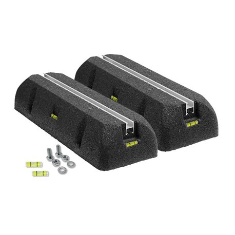 Support au sol en caoutchouc avec petit rail 600 mm