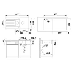 Evier Legra 6 S Blanc 522209