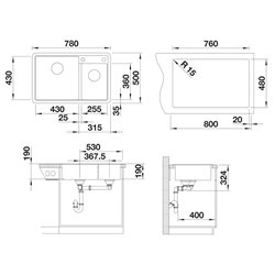 Evier Legra 8 Blanc 526226