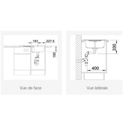 Evier Zia 45 S Blanc 515607
