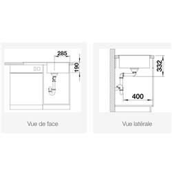 Evier Zia 5 S Gris Volcan 527385