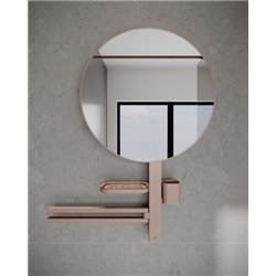 Miroir Alu+ Beauty bar 50 Rose brossé ⌀ 508 mm BD587RO