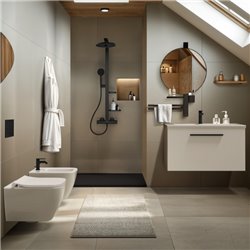 Miroir Alu+ Beauty bar 50 Noir mat ⌀ 508 mm BD587XG