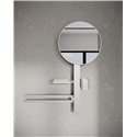 Miroir Alu+ Beauty bar 30 Argent brossé ⌀ 328 mm BD588SI
