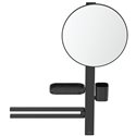 Miroir Alu+ Beauty bar 30 Noir mat ⌀ 328 mm BD588XG