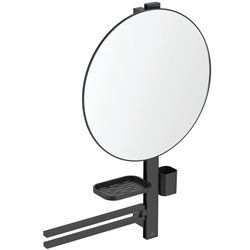 Miroir Alu+ Beauty bar 50 Noir mat ⌀ 508 mm BD587XG