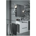Miroir grossissant Alu+ Beauty bar 20x3 Argent brossé ⌀ 200 mm BD589SI