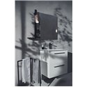 Miroir grossissant Alu+ Beauty bar 20x3 Noir mat ⌀ 200 mm BD589XG