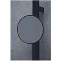Miroir grossissant Alu+ Beauty bar 20x3 Noir mat ⌀ 200 mm BD589XG