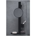 Miroir grossissant Alu+ Beauty bar 20x3 Noir mat ⌀ 200 mm BD589XG