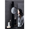Miroir grossissant Alu+ Beauty bar 20x3 Noir mat ⌀ 200 mm BD589XG