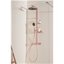 Colonne de douche Ceratherm Alu+ mitigeur thermostatique rose brossé BD583RO