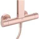 Colonne de douche Ceratherm Alu+ mitigeur thermostatique rose brossé BD583RO