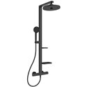 Colonne de douche Ceratherm Alu+ mitigeur thermostatique noir mat BD583XG