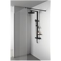 Colonne de douche Ceratherm Alu+ mitigeur thermostatique noir mat BD583XG